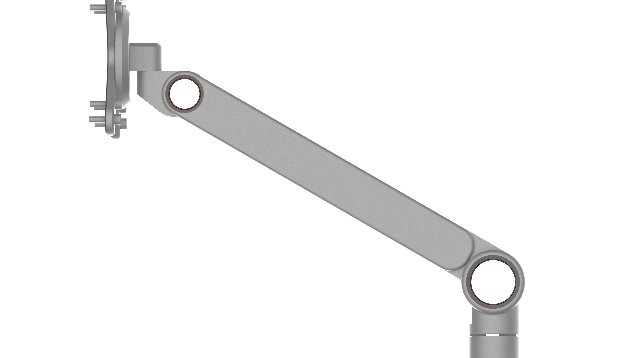 Upper arm — both hollow ring joints visible