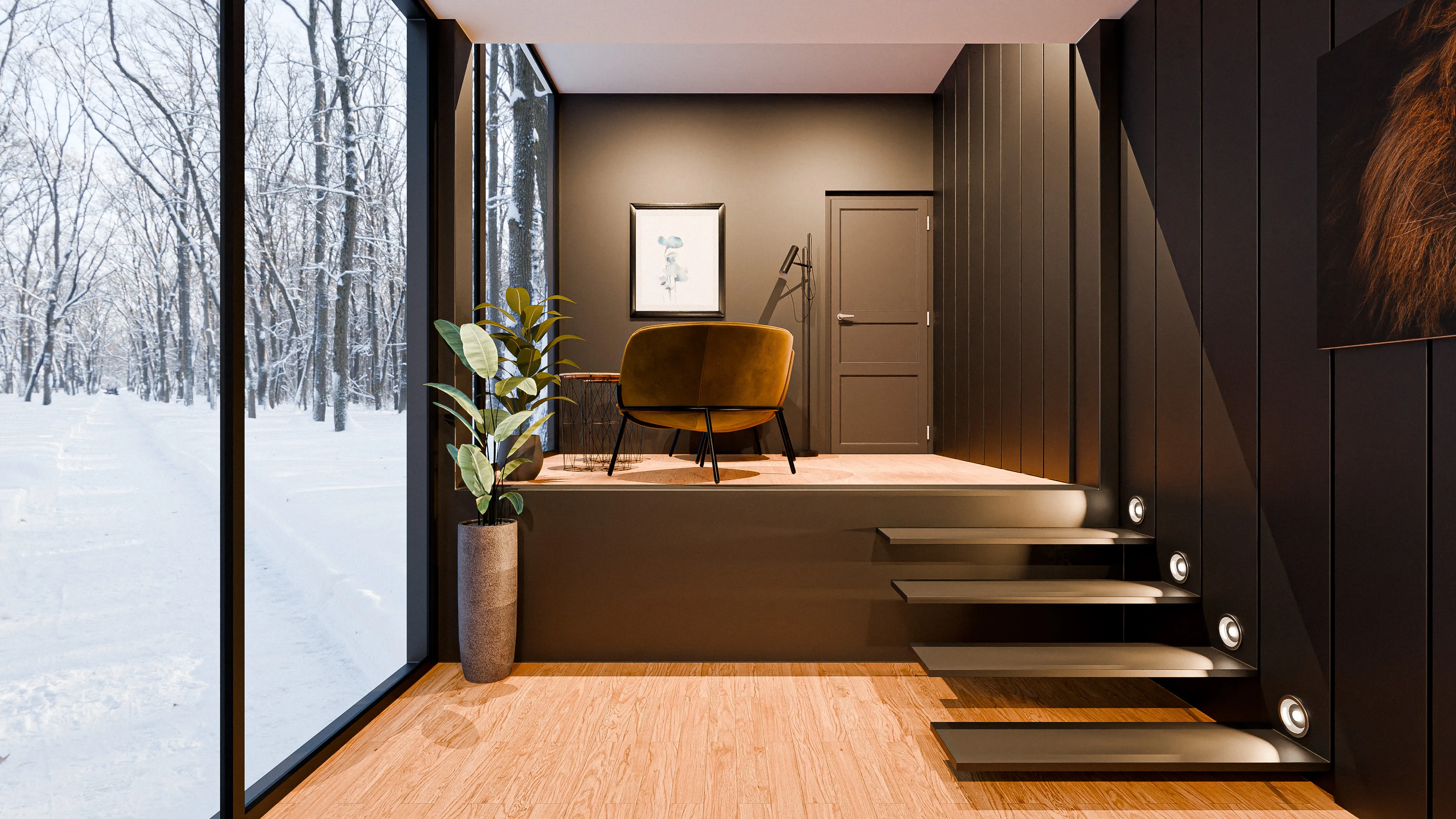 Oryx lounge and stairs